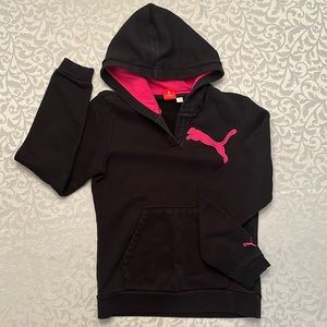 Puma Women’s Sweatshirt Hoodie Black Size XS